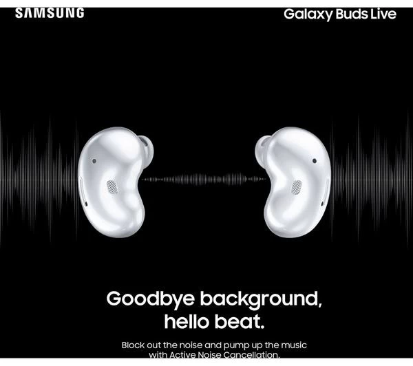 SAMSUNG Galaxy Buds Live - Mystic White 5 SAMSUNG Galaxy Buds Live - Mystic White - Image 3