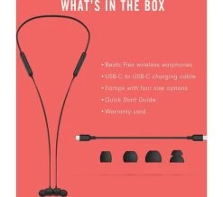 BEATS Flex Wireless Bluetooth Earphones - Beats Black -Audio Bliss Boutique M10217074 black 008