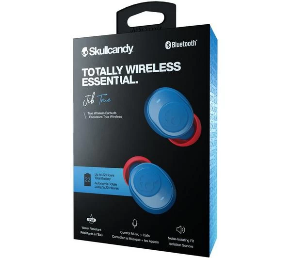 SKULLCANDY Jib True Wireless Bluetooth Earphones - Blue 14 SKULLCANDY Jib True Wireless Bluetooth Earphones - Blue - Image 12