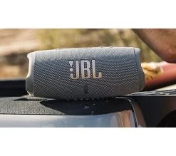JBL Charge 5 Portable Bluetooth Speaker - Grey 23 JBL Charge 5 Portable Bluetooth Speaker - Grey -Audio Bliss Boutique M10221764 silver grey 004