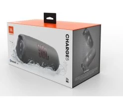 JBL Charge 5 Portable Bluetooth Speaker - Grey 29 JBL Charge 5 Portable Bluetooth Speaker - Grey -Audio Bliss Boutique M10221764 silver grey 010