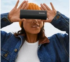 SONOS Roam Portable Wireless Multi-room Speaker With Google Assistant & Amazon Alexa - Shadow Black -Audio Bliss Boutique M10222007 black 008
