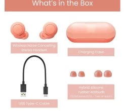 SONY WF-C500 Wireless Bluetooth Earbuds - Orange -Audio Bliss Boutique M10230832 orange 006