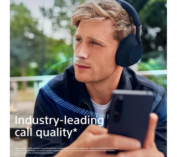 SONY WH-1000XM5 Wireless Bluetooth Noise-Cancelling Headphones - Midnight Blue 8 SONY WH-1000XM5 Wireless Bluetooth Noise-Cancelling Headphones - Midnight Blue - Image 6