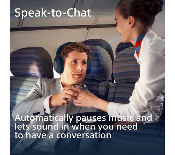 SONY WH-1000XM5 Wireless Bluetooth Noise-Cancelling Headphones - Midnight Blue 10 SONY WH-1000XM5 Wireless Bluetooth Noise-Cancelling Headphones - Midnight Blue - Image 8