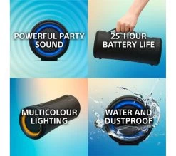 SONY SRS-XG300 Portable Bluetooth Speaker - Grey 19 SONY SRS-XG300 Portable Bluetooth Speaker - Grey -Audio Bliss Boutique M10240148 grey 005