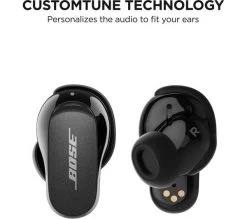 BOSE QuietComfort II Wireless Bluetooth Noise-Cancelling Earbuds - Triple Black -Audio Bliss Boutique M10242854 black 004