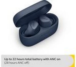 JABRA Elite 4 Wireless Bluetooth Noise-Cancelling Earbuds - Navy -Audio Bliss Boutique M10248484 blue 006