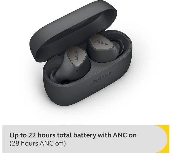 JABRA Elite 4 Wireless Bluetooth Noise-Cancelling Earbuds - Dark Grey 7 JABRA Elite 4 Wireless Bluetooth Noise-Cancelling Earbuds - Dark Grey - Image 5