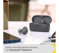 JABRA Elite 4 Wireless Bluetooth Noise-Cancelling Earbuds - Dark Grey 22 JABRA Elite 4 Wireless Bluetooth Noise-Cancelling Earbuds - Dark Grey -Audio Bliss Boutique M10248484 grey 006