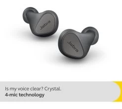JABRA Elite 4 Wireless Bluetooth Noise-Cancelling Earbuds - Dark Grey 23 JABRA Elite 4 Wireless Bluetooth Noise-Cancelling Earbuds - Dark Grey -Audio Bliss Boutique M10248484 grey 007