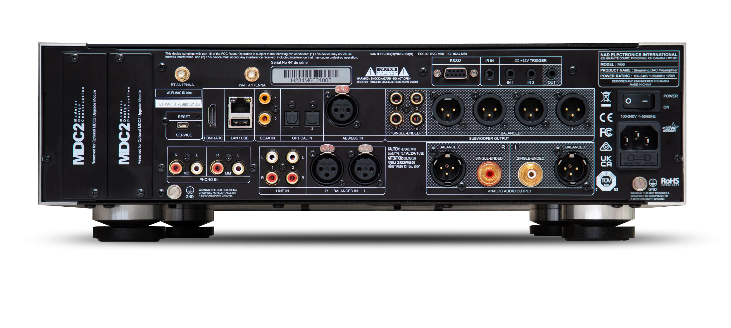 NAD Masters M66 BluOS Streaming DAC-Preamplifier 6 NAD Masters M66 BluOS Streaming DAC-Preamplifier - Image 4