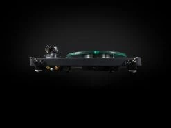 NAD Electronics C 588 2-Speed Turntable With 9" Carbon Fiber Tonearm (Black) -Audio Bliss Boutique NAD C 588 Rear No Cover Black on Black