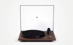 REGA Planar 1 Plus Turntable With RB110 Tonearm And Carbon MM Cartridge -Audio Bliss Boutique PL1 PLUS walnut gallery 1 1