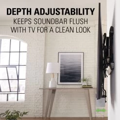 Sanus SASB1-B1 Universal Soundbar Mount - Depth Adjustable -Audio Bliss Boutique SASB1 6