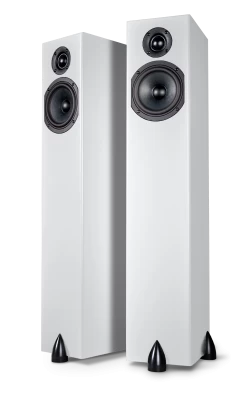 Totem Sky Tower Floorstanding Speaker (Pair) -Audio Bliss Boutique SkyTowerSatinWhite