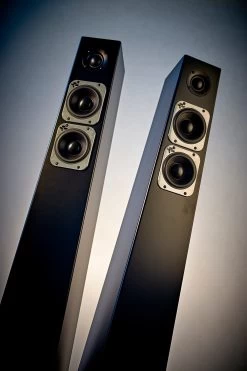Totem Tribe Tower Floorstanding Speaker (Pair) -Audio Bliss Boutique TribeTower Black Upwards 1