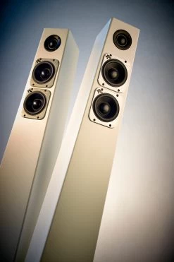 Totem Tribe Tower Floorstanding Speaker (Pair) -Audio Bliss Boutique TribeTower White Upwards 4