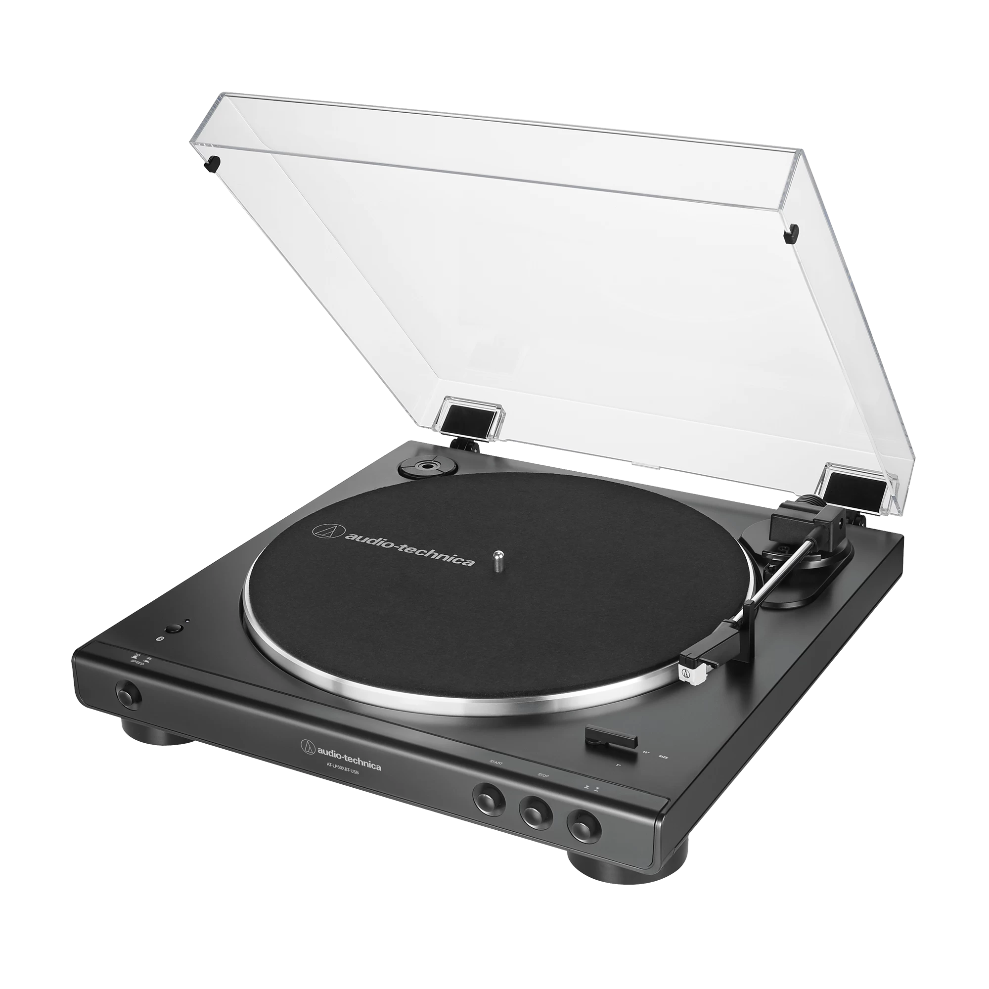 Audio-Technica AT-LP60XBT-USB-BK Fully Automatic Belt-Drive Stereo Turntable With Bluetooth And USB 4 Audio-Technica AT-LP60XBT-USB-BK Fully Automatic Belt-Drive Stereo Turntable With Bluetooth And USB - Image 2