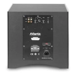 Atlantic Technology - 224SB 10" Powered Box Subwoofer -Audio Bliss Boutique atlantic technology 224sb subwoofer black back