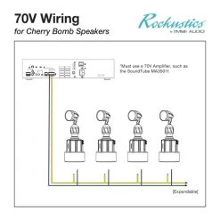 Rockustics - Cherry Bomb CB5 - 5" 3-way Outdoor In-Ground Speaker -Audio Bliss Boutique c r crockustics herry bomb 70v diagram