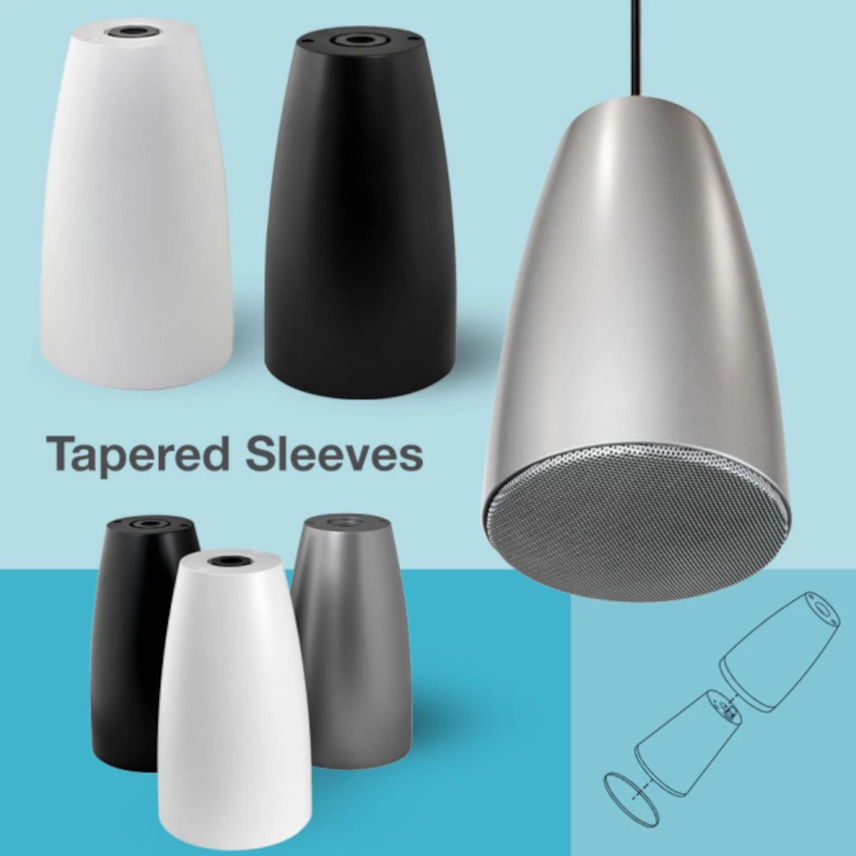 Soundtube - MM43-BGM + 3 DS31-EZ Pendant Speakers & OS-440 Amplifier 6 Soundtube - MM43-BGM + 3 DS31-EZ Pendant Speakers & OS-440 Amplifier - Image 5