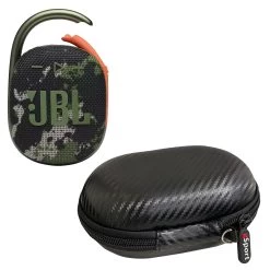 JBL CLIP 4 Waterproof Portable Bluetooth Speaker Bundle With GSport Hardshell Case -Audio Bliss Boutique gSport Carbon Closed CLIP4 Camo