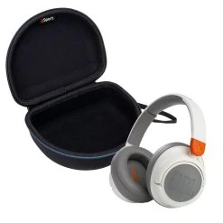 JBL JR 460NC Wireless Over-Ear Kids Headphones With GSport Travel Case (White)