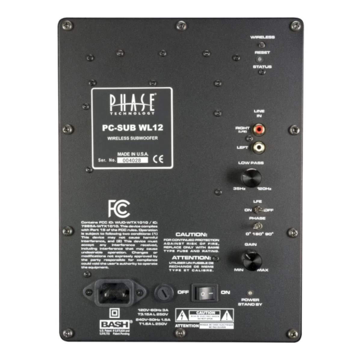 Phase Technology - PC-SUB-WL12 - 12" Wireless Subwoofer (Single) 5 Phase Technology - PC-SUB-WL12 - 12" Wireless Subwoofer (Single) - Image 3