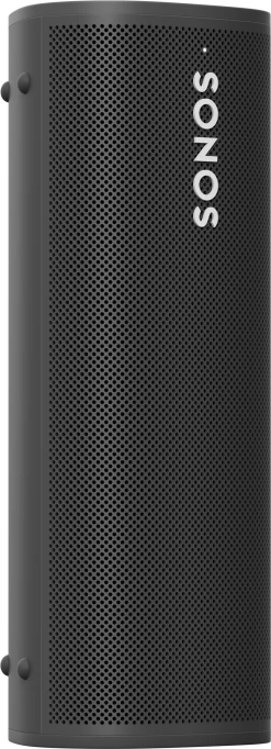 Sonos 2 Room Set With Roam Portable Smart Speakers -Audio Bliss Boutique roam angle front black 987f6944 1856 4024 8de1 0c5f49044ec6