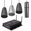 Soundtube - MM43-BGM + 3 DS31-EZ Pendant Speakers & OS-440 Amplifier -Audio Bliss Boutique soundtube ds31 ez mm43 bgm and os 440 package