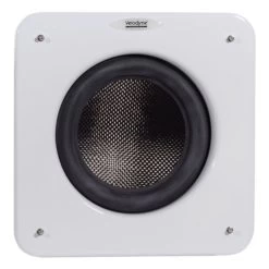 Velodyne - MicroVee X - 6.5" Aluminum Subwoofer W/ Carbon Fiber Driver -Audio Bliss Boutique velodyne microvee x subwoofer white front