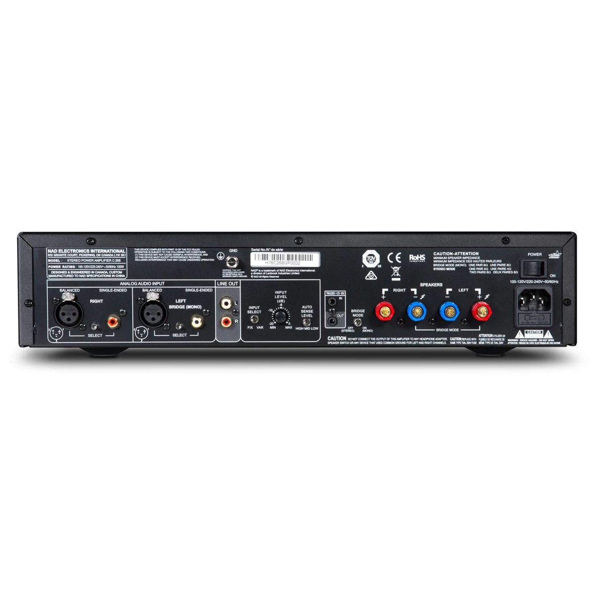 NAD Electronics C 268 Stereo Power Amplifier 5 NAD Electronics C 268 Stereo Power Amplifier - Image 3